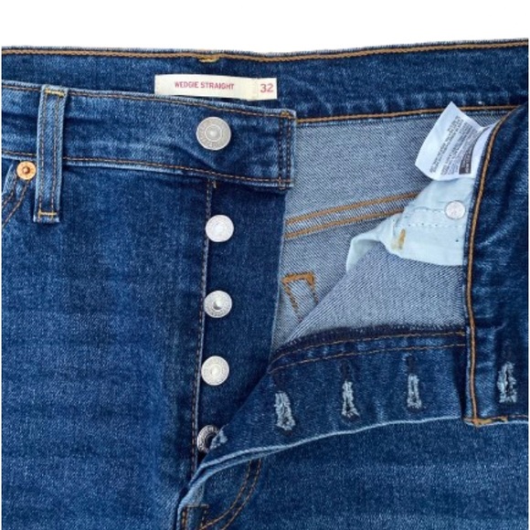 Levi’s Wedgie Straight Button Fly Jeans - 32 - Picture 6 of 12